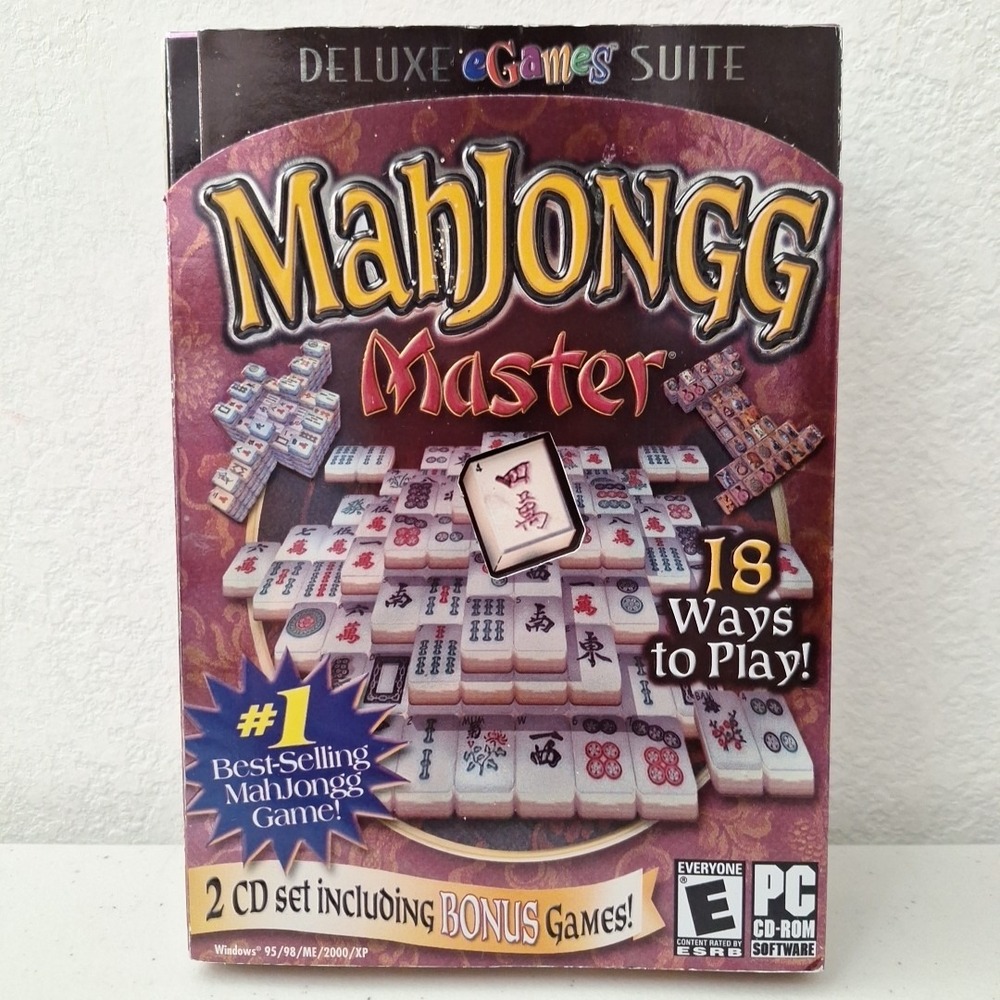 Mahjongg‎ - Master   (PC, 2003) 2 CD Set With Bonus Games! NEW SEALED